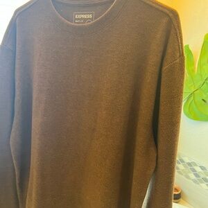 Express Brown Crewneck Sweater Soft and Versatile